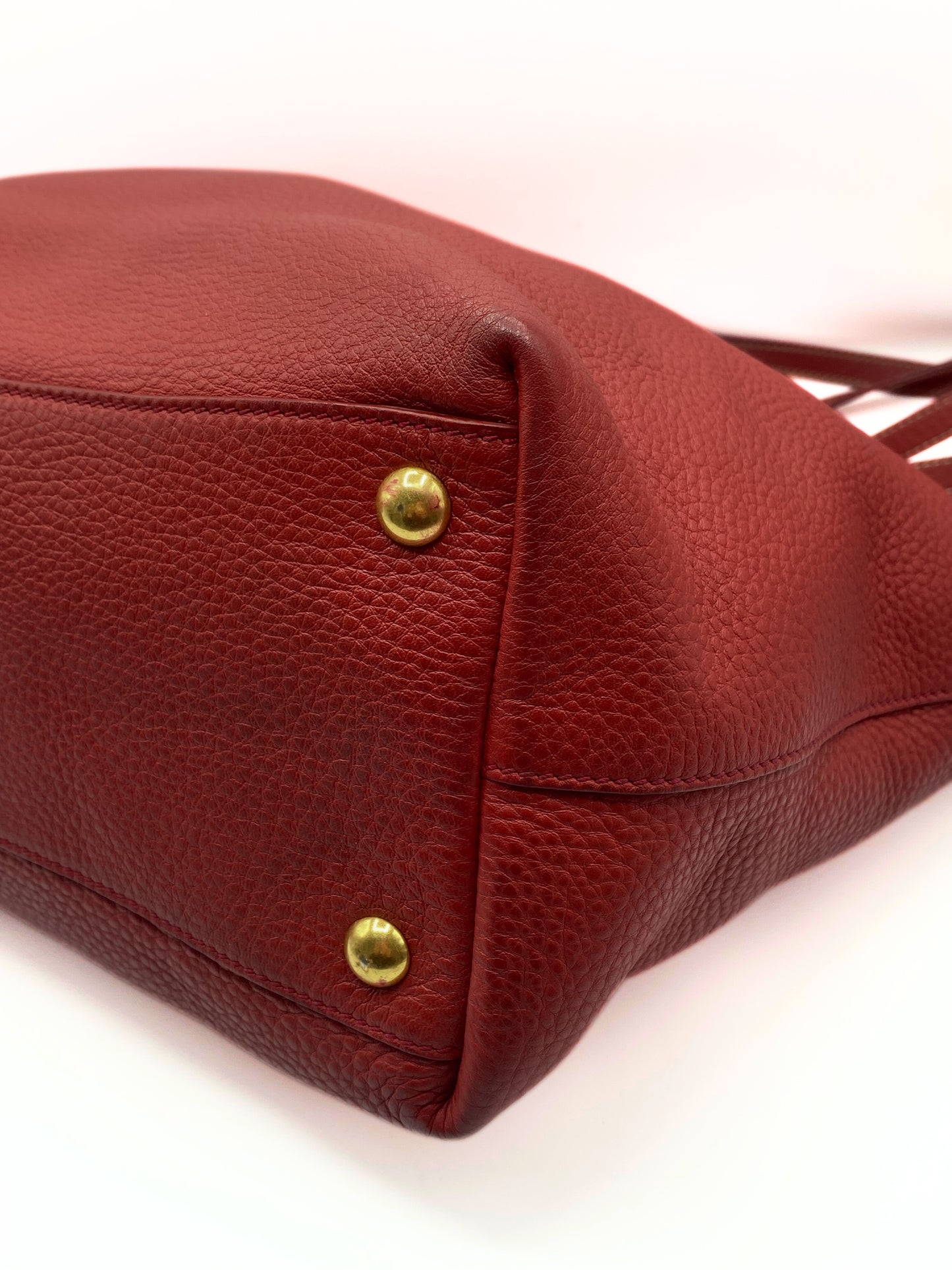 MIU MIU | Red Leather Vintage Shopper