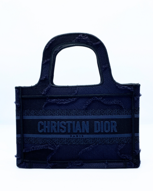 DIOR | Book Tote Mini in Camouflage Navy