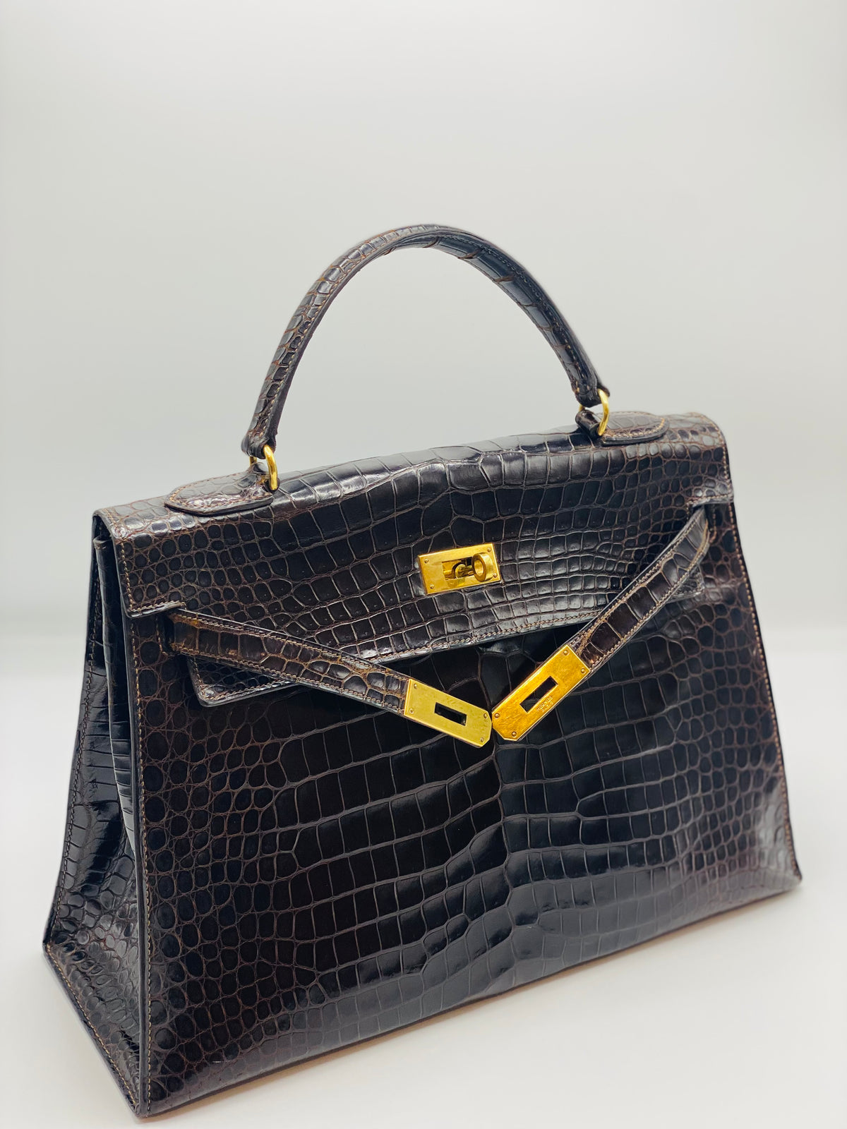 HERMES | Kelly 28 Crocodile Leather