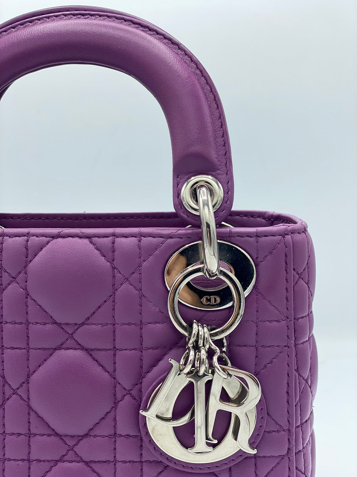 DIOR | Lady Dior Mini Bag Lilac Cannage Lambskin