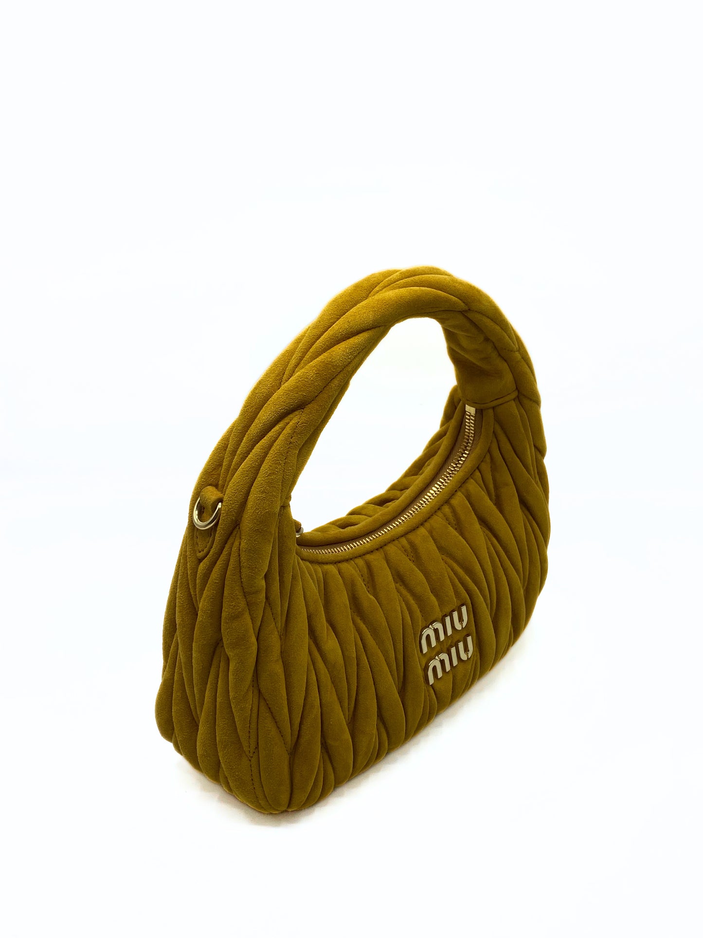MIU MIU | Wander Suede Hobo Bag