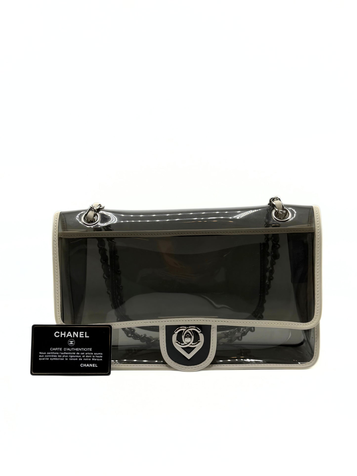 CHANEL| Vintage Heart CC "Naked" Single Flap Bag