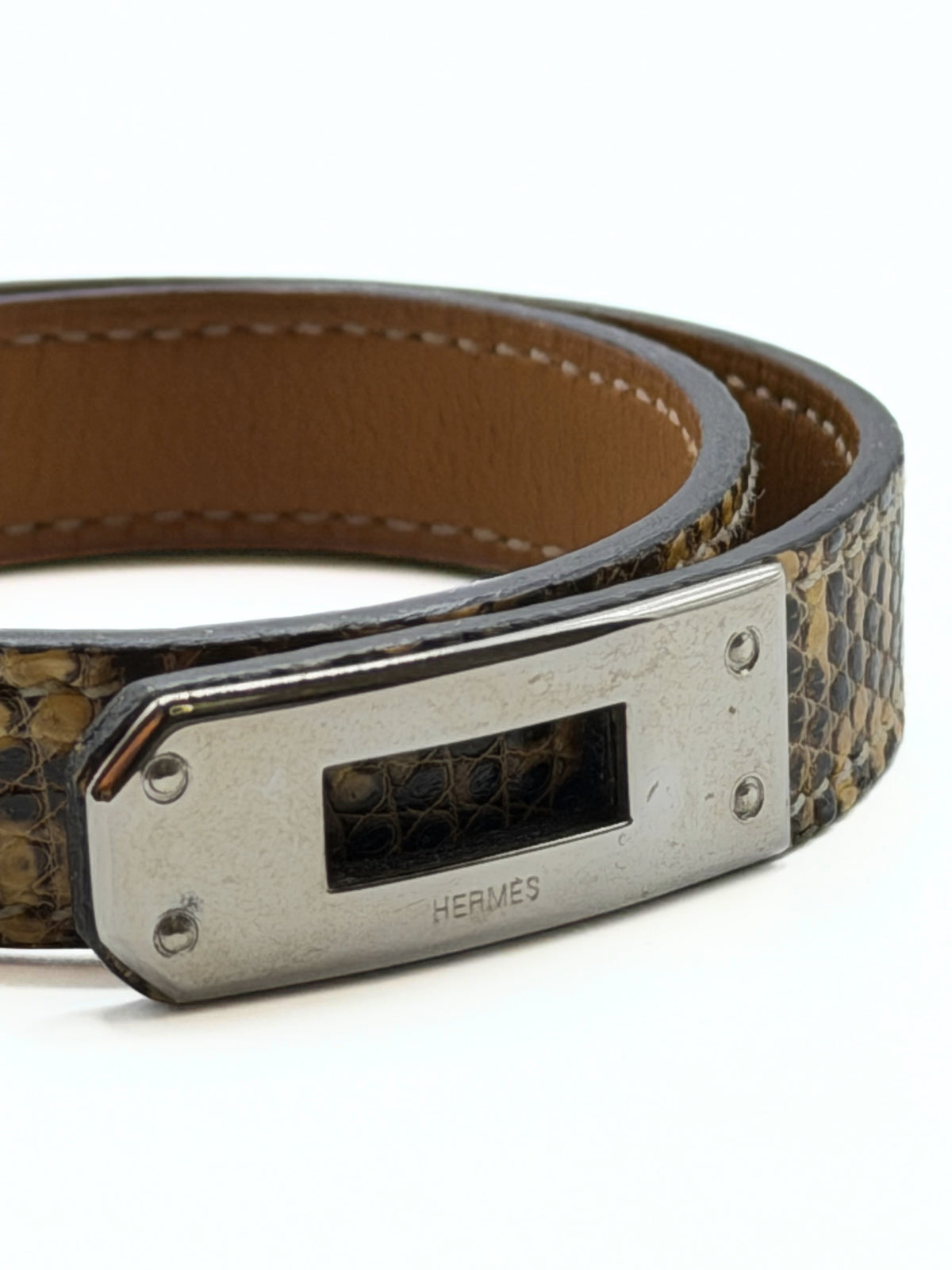 HERMES | Kelly Double Tour Bracelet Lizard Leather