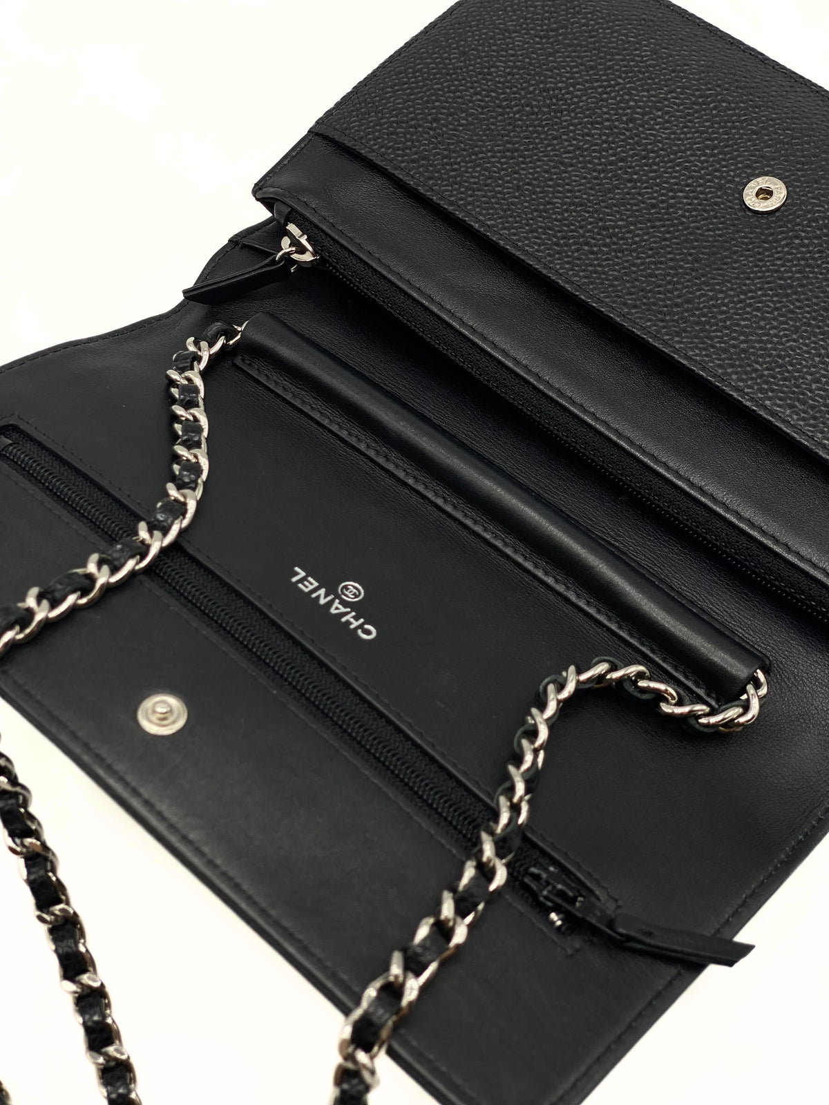 CHANEL | Wallet on Chain Black Caviar