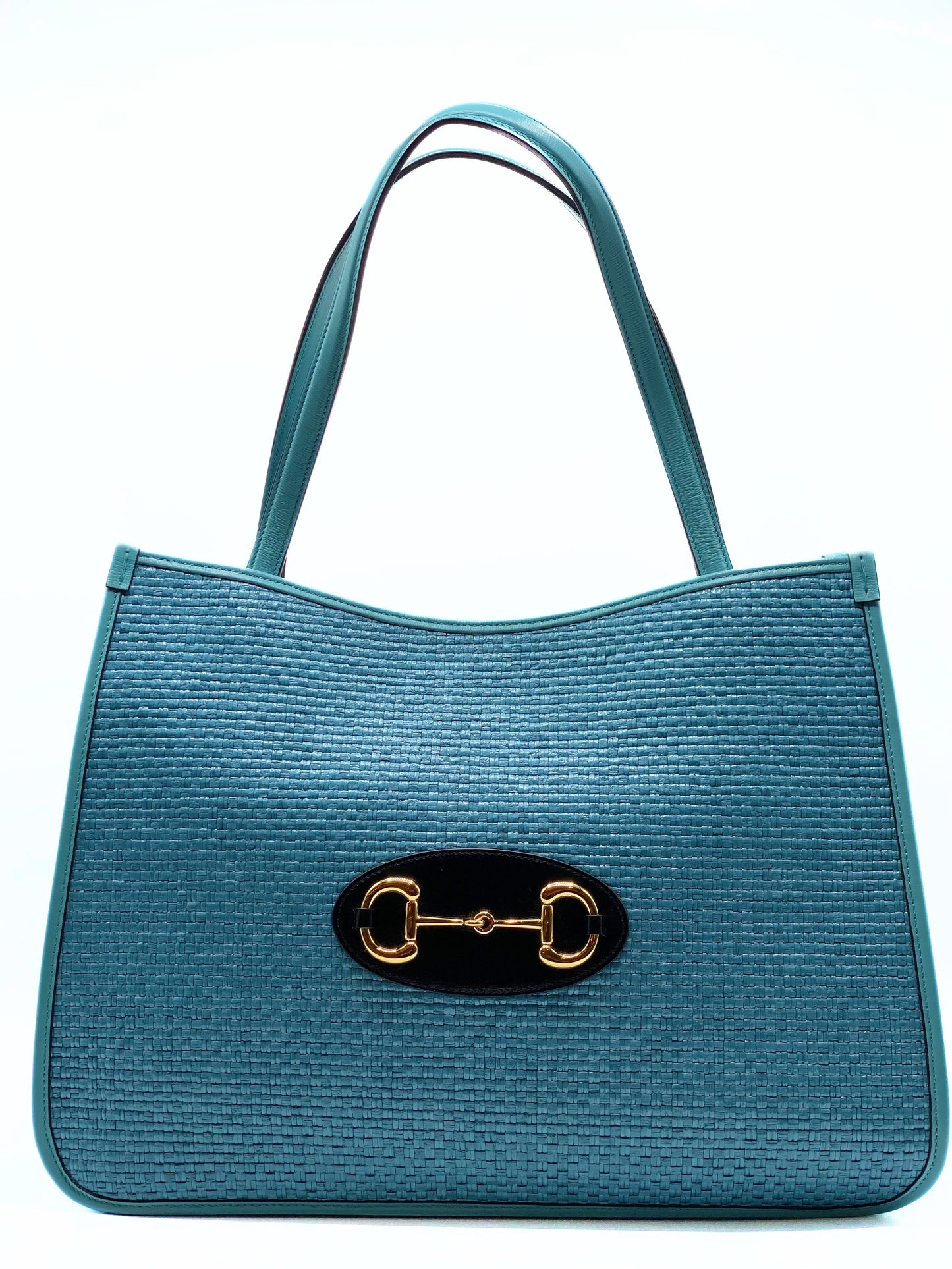 GUCCI | Horsebit 1955 Shopper in Rafia