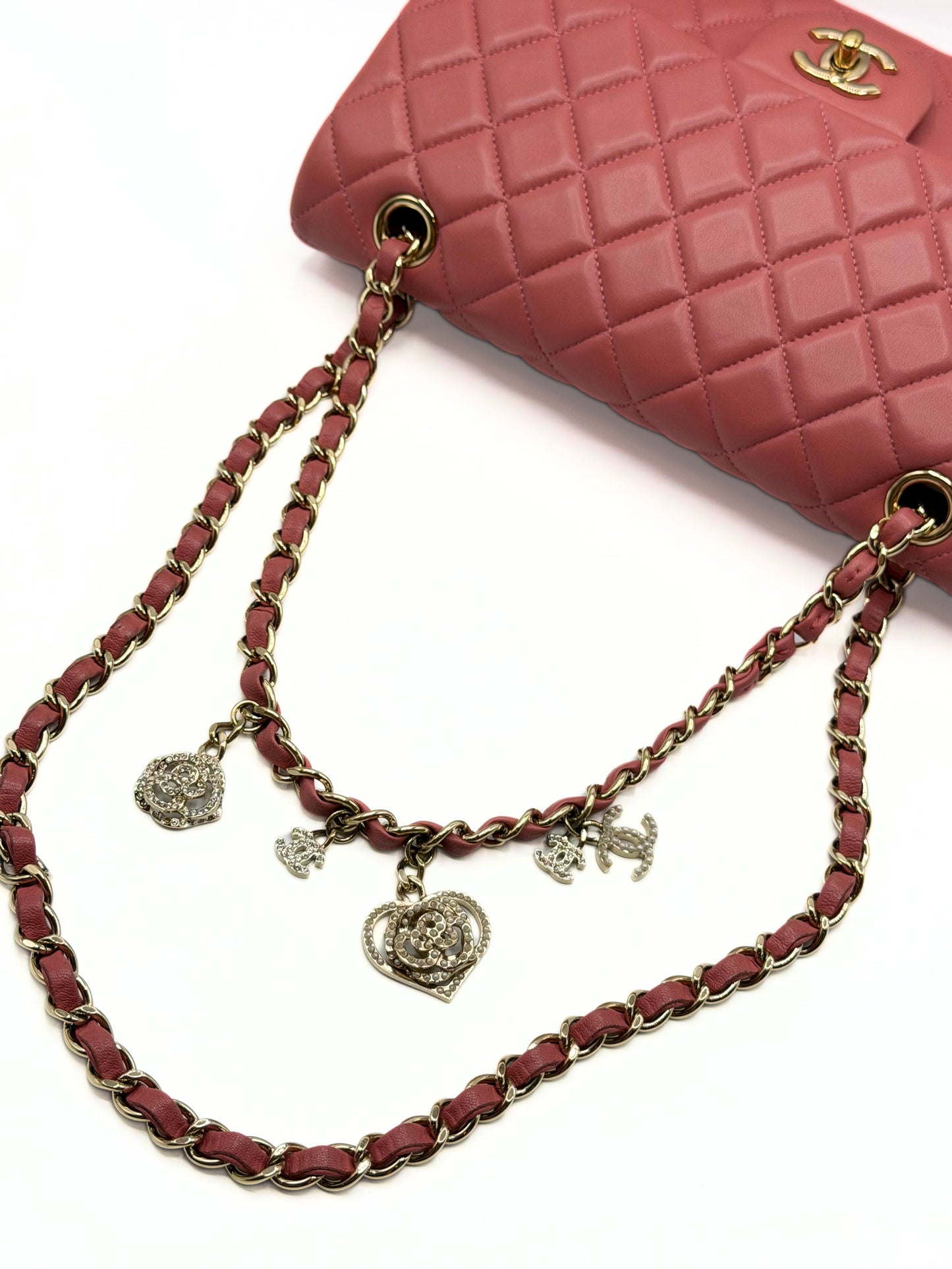 CHANEL | Limited Edition Medium Valentine Charm Single Flap Bag
