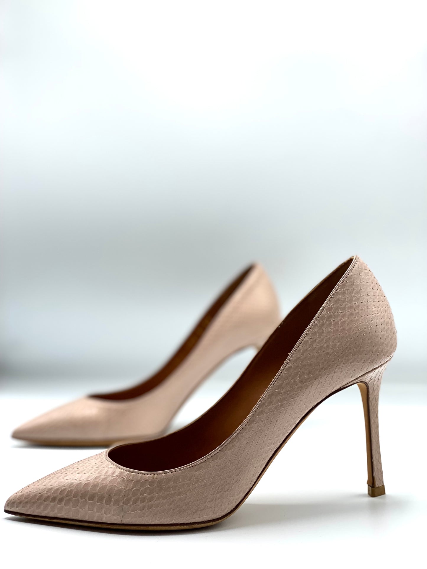 VALENTINO | Decolleté in Phyton Nude Leather