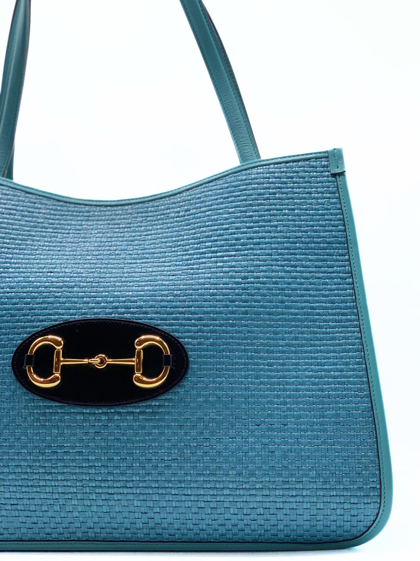 GUCCI | Horsebit 1955 Shopper in Rafia