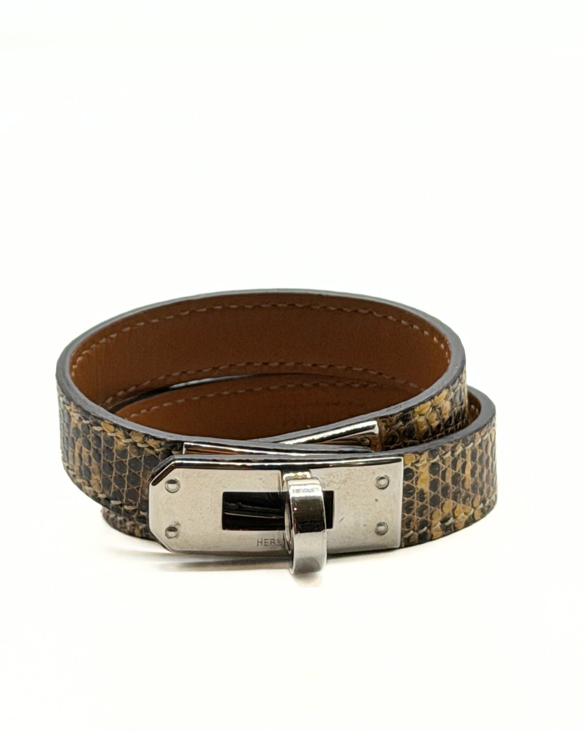 HERMES | Kelly Double Tour Bracelet Lizard Leather