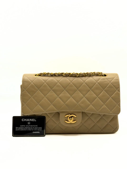 CHANEL | Vintage Medium Timeless Classic Beige Double Flap Bag