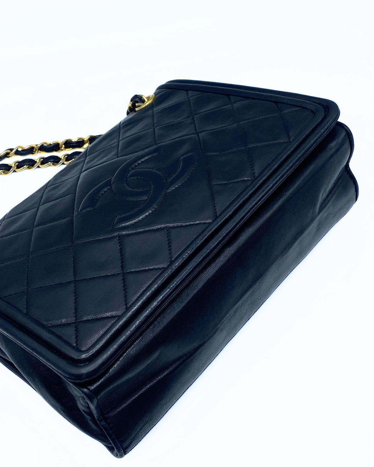 CHANEL | Vintage Cc Embossed Flap Bag