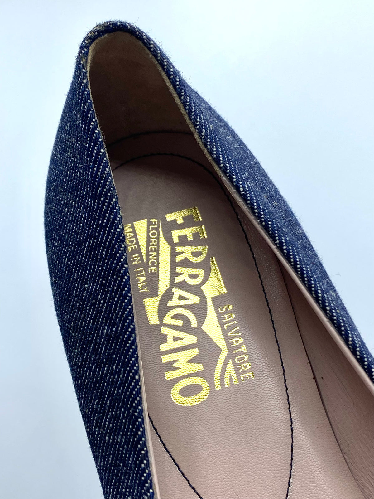 SALVATORE FERRAGAMO | Ballerina Flats Blue Denim