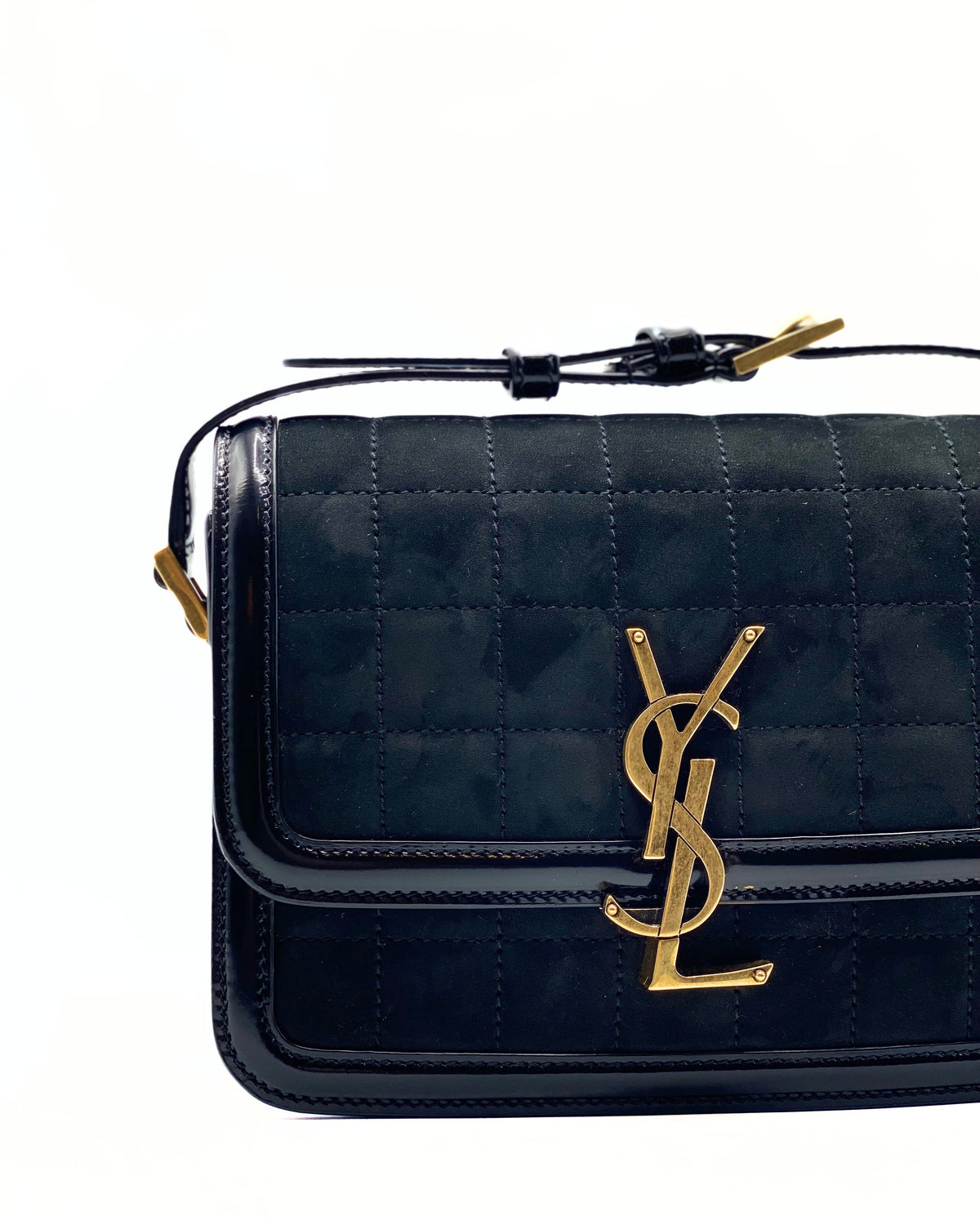 SAINT LAURENT | Solferino Small Black Suede