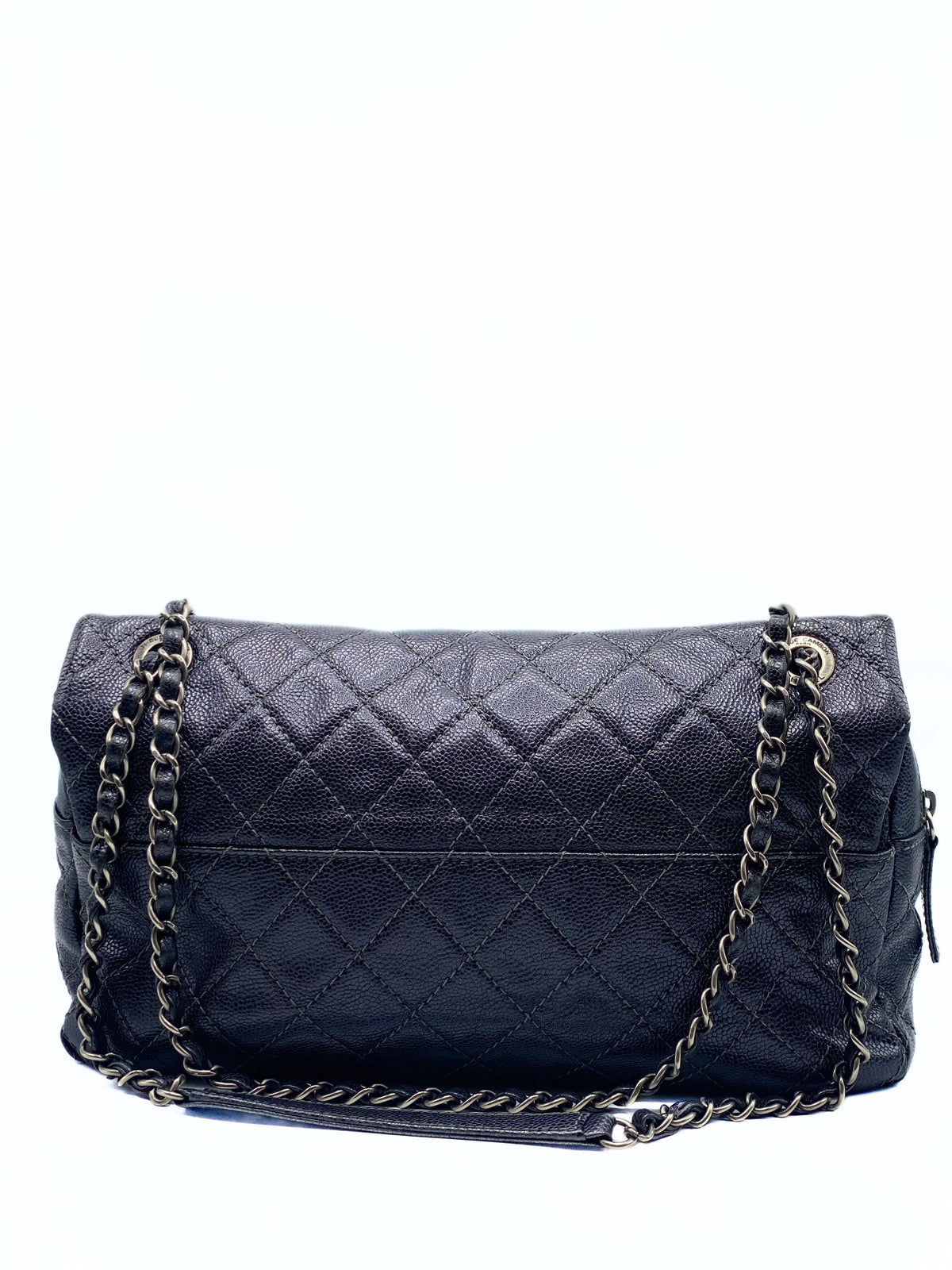 CHANEL | Easy Caviar Metallic Grey