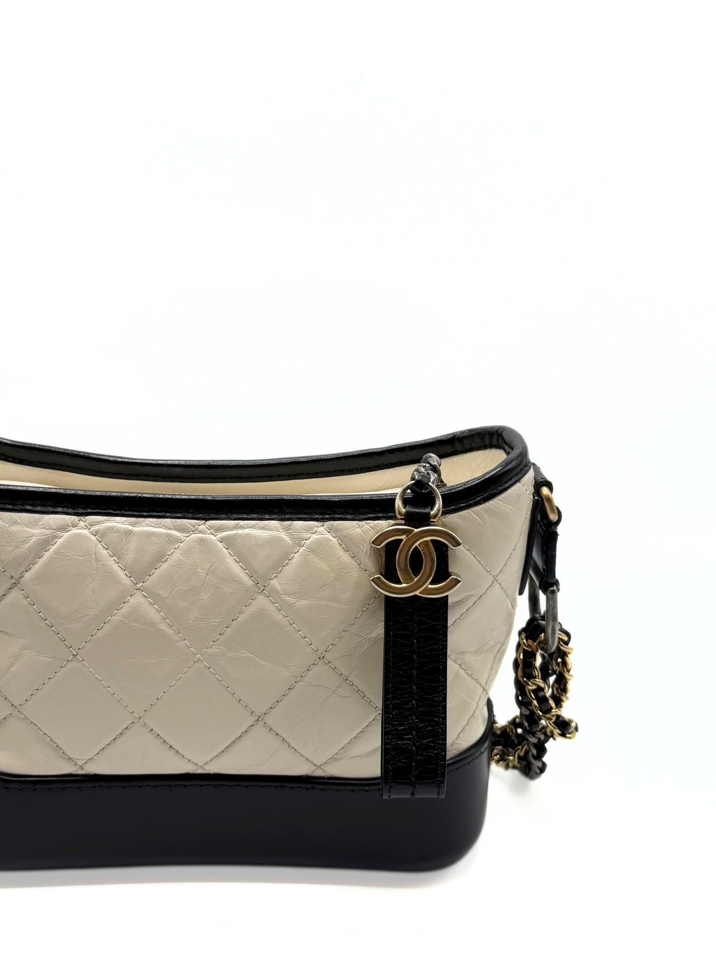 CHANEL | Gabrielle Small Hobo Bag in Black & White