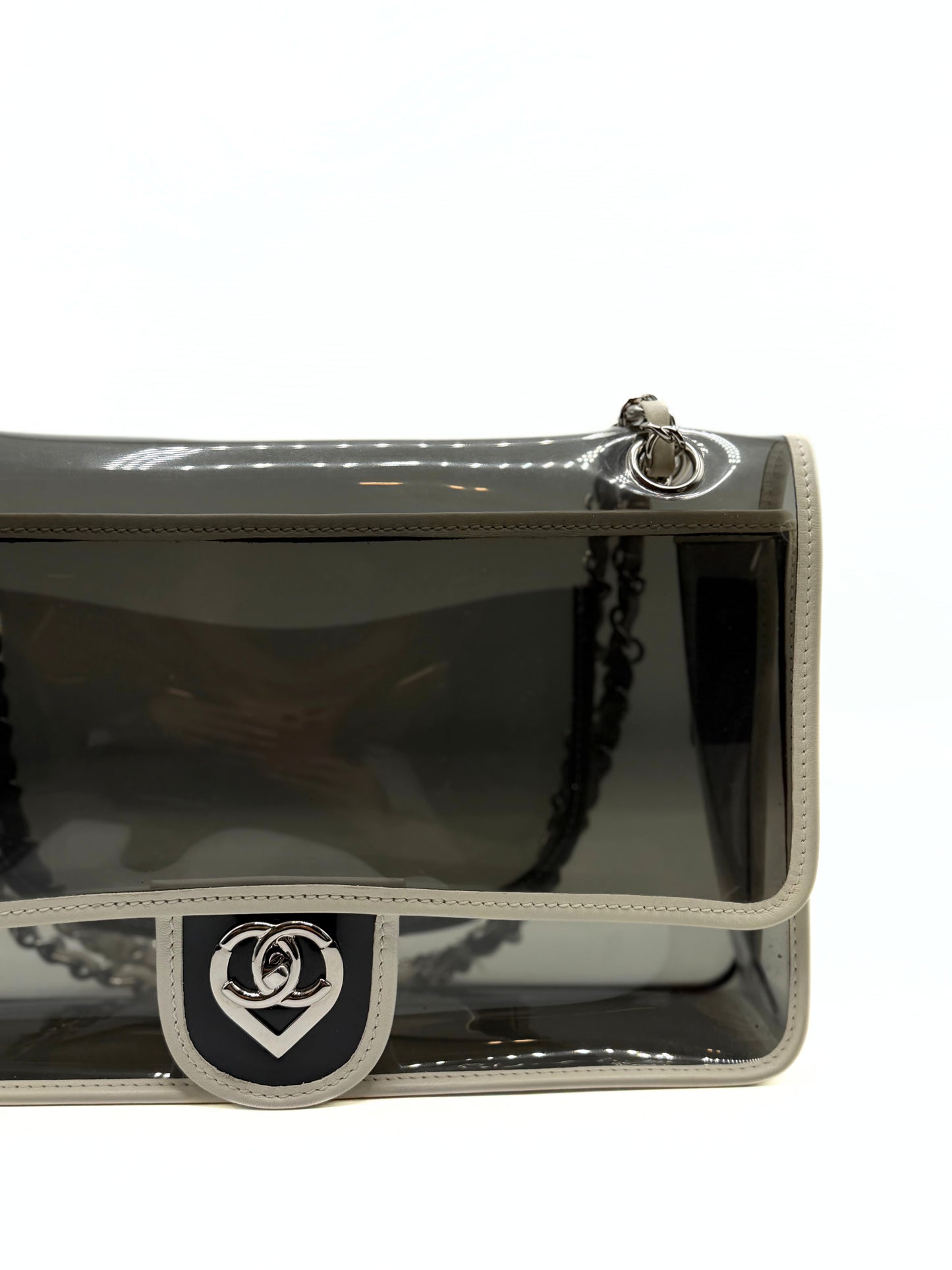 CHANEL| Vintage Heart CC "Naked" Single Flap Bag