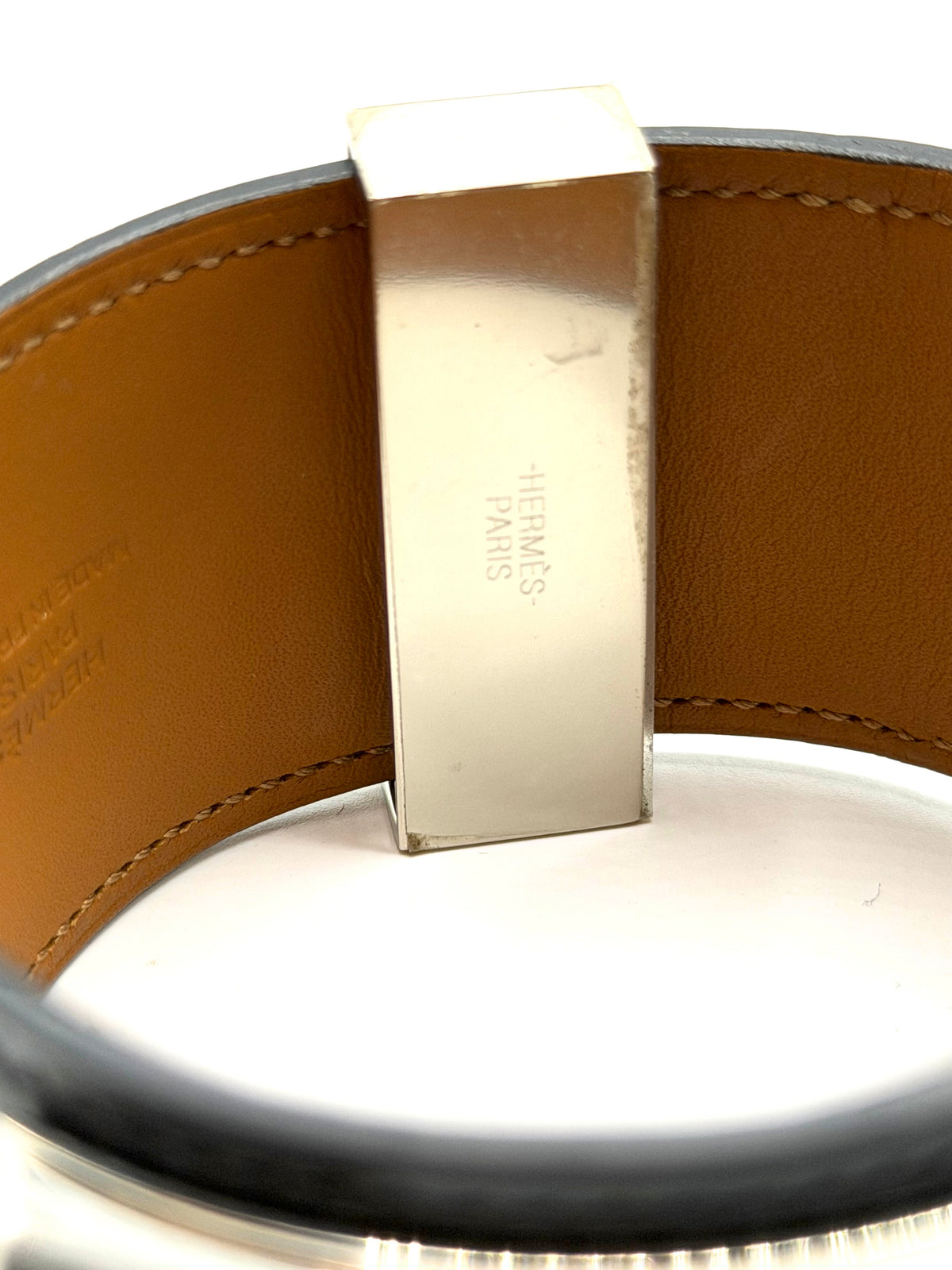 HERMES | Collier De Chien Black Bracelet