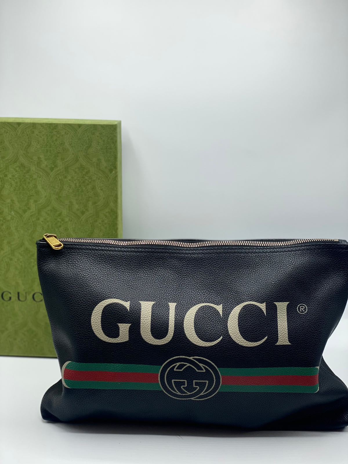 GUCCI | Portfoglio Pouch Web Logo Leather