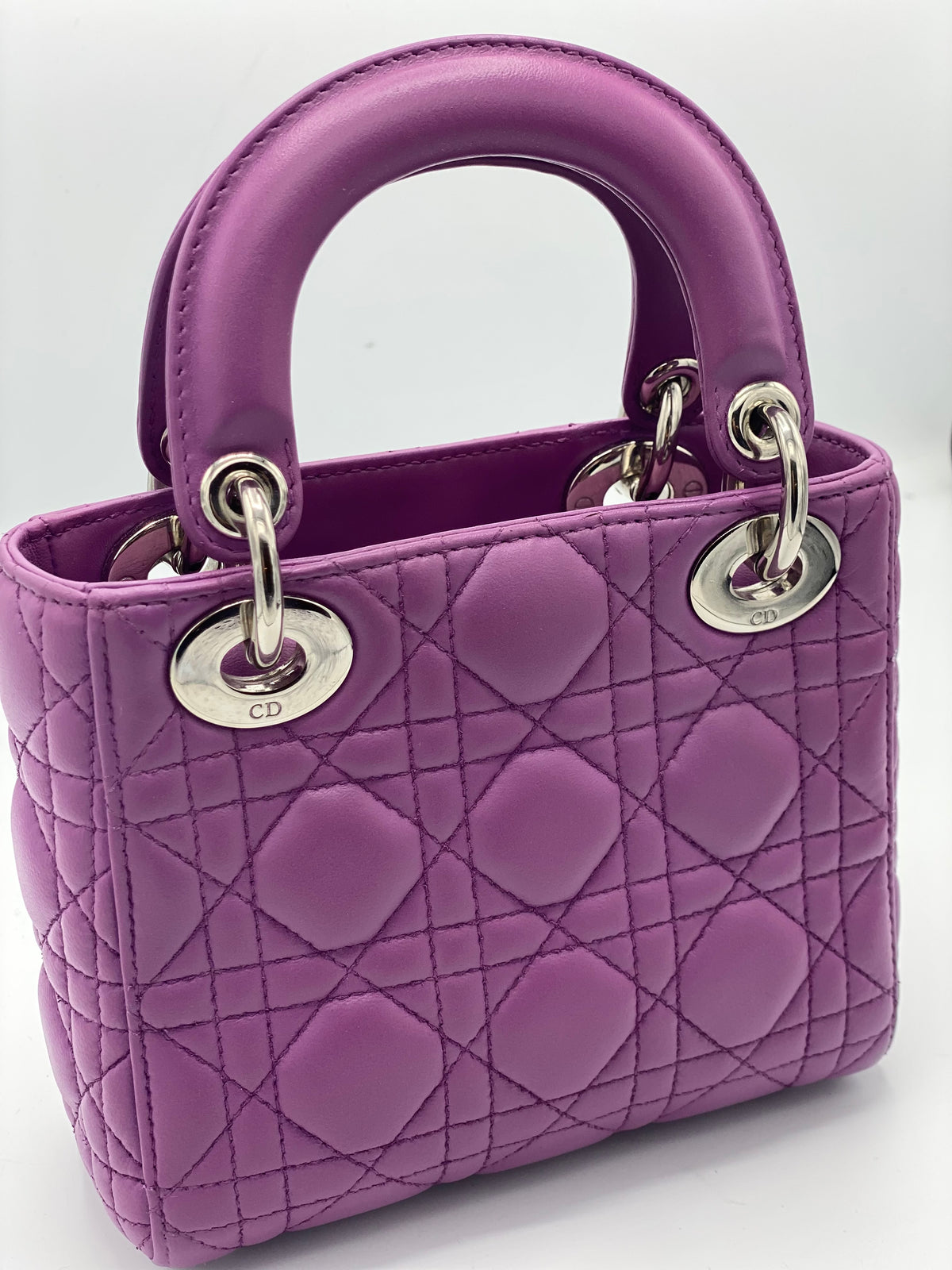 DIOR | Lady Dior Mini Bag Lilac Cannage Lambskin