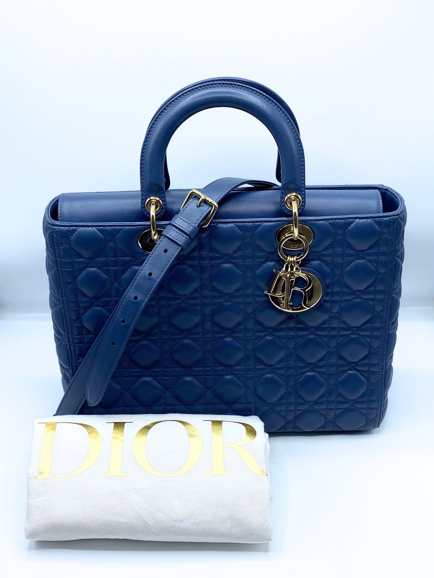 DIOR | Lady Dior Large Blue
