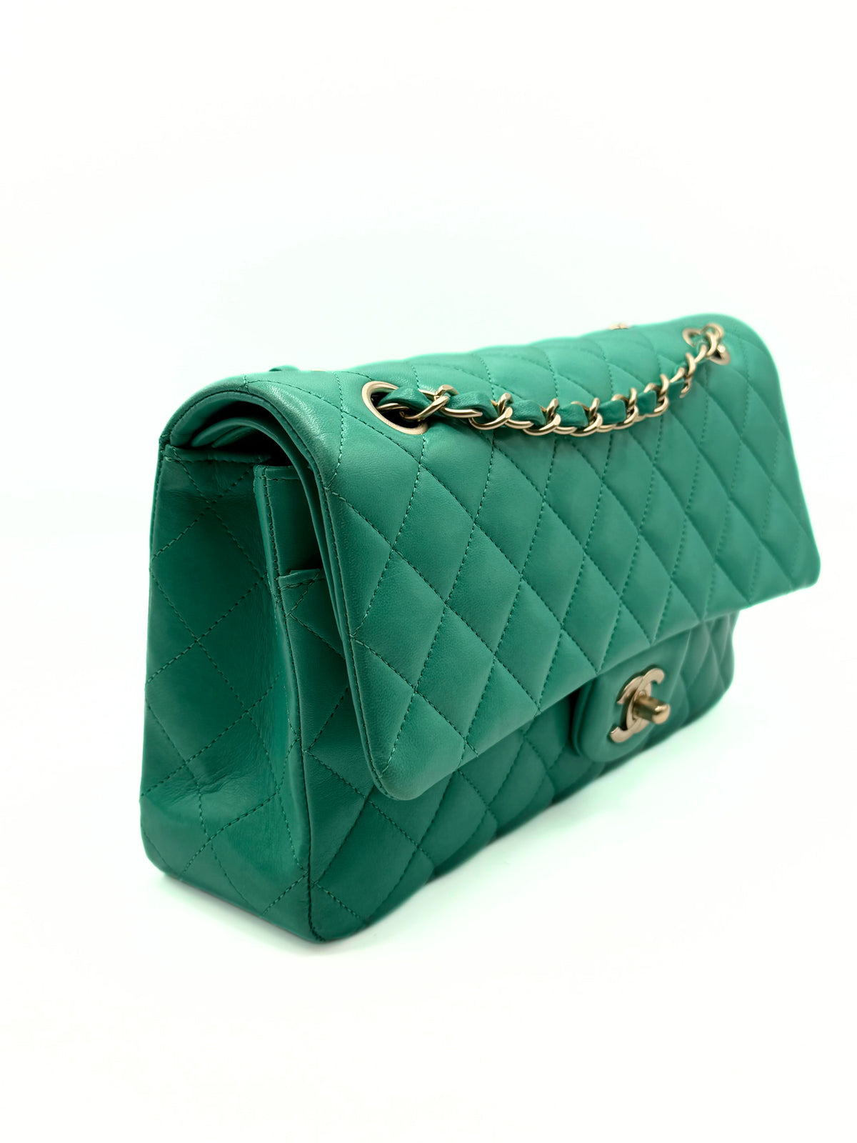 CHANEL | Timeless Double Flap Vivid Green