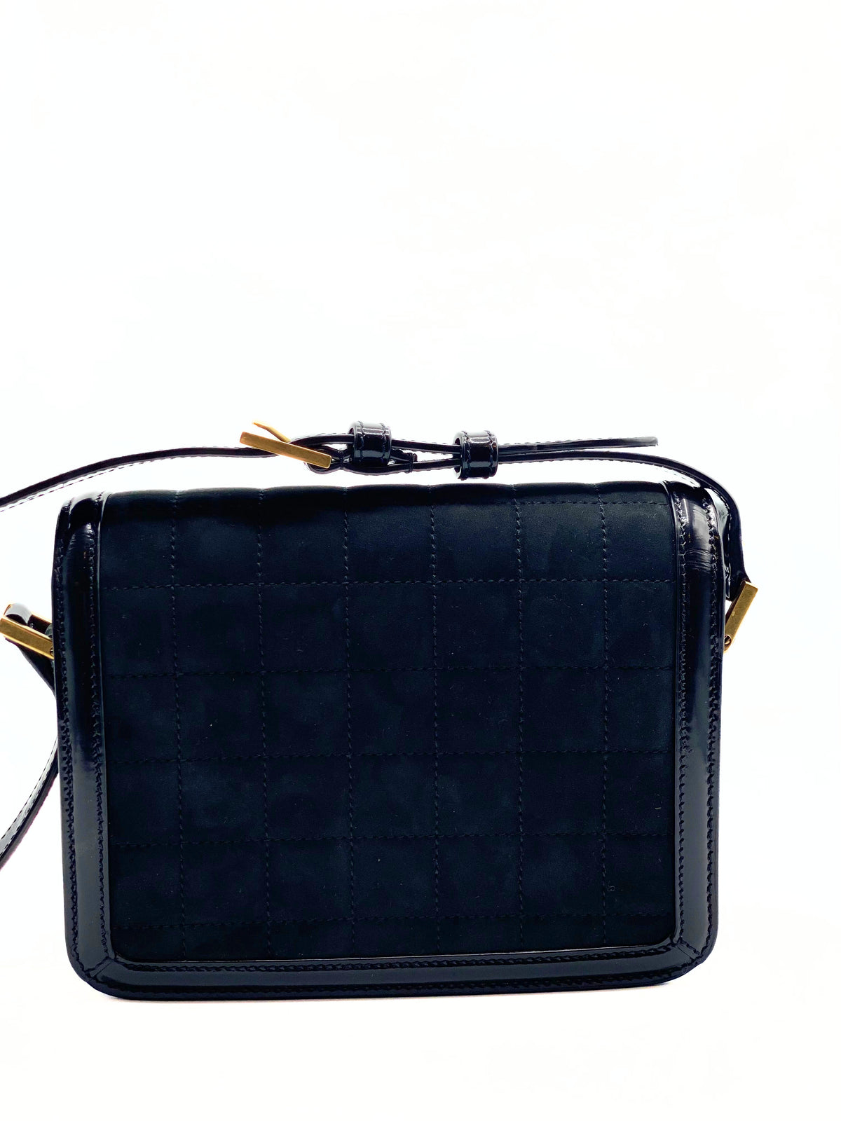 SAINT LAURENT | Solferino Small Black Suede