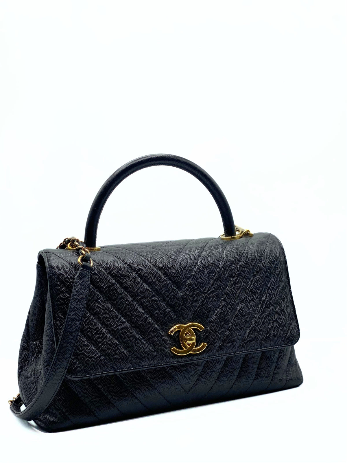 CHANEL | Coco Top Handle Black