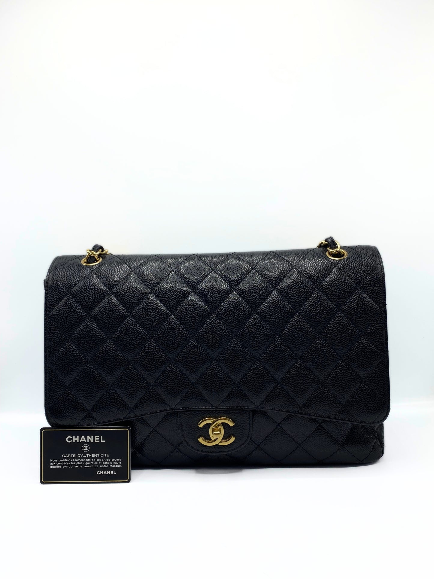 CHANEL | Maxi Jumbo Black Caviar