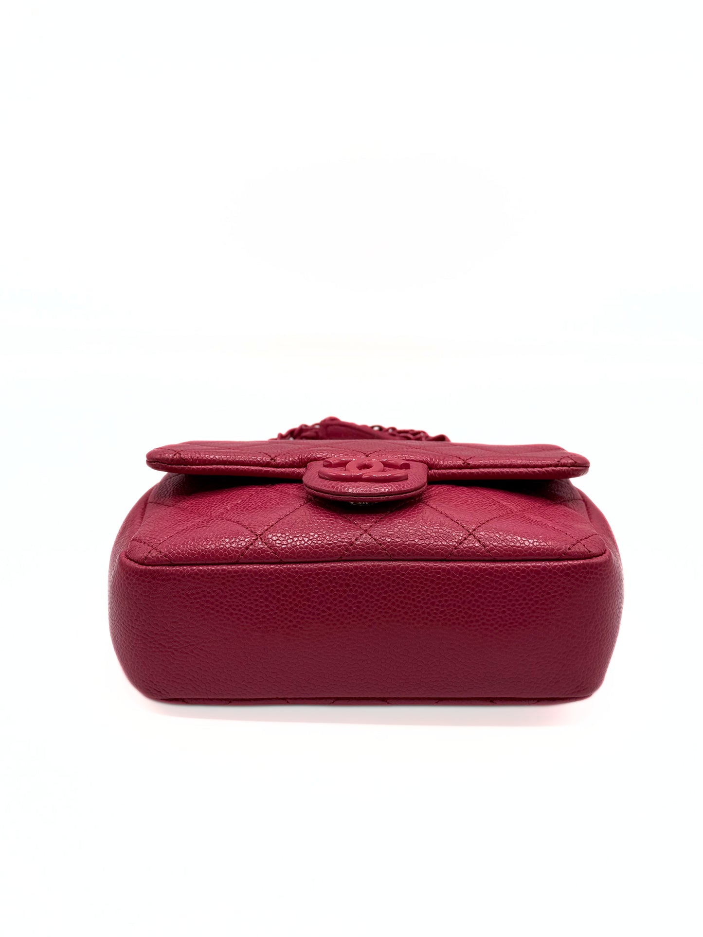 CHANEL | Pink Caviar Quilted Incognito Mini Square Flap Bag
