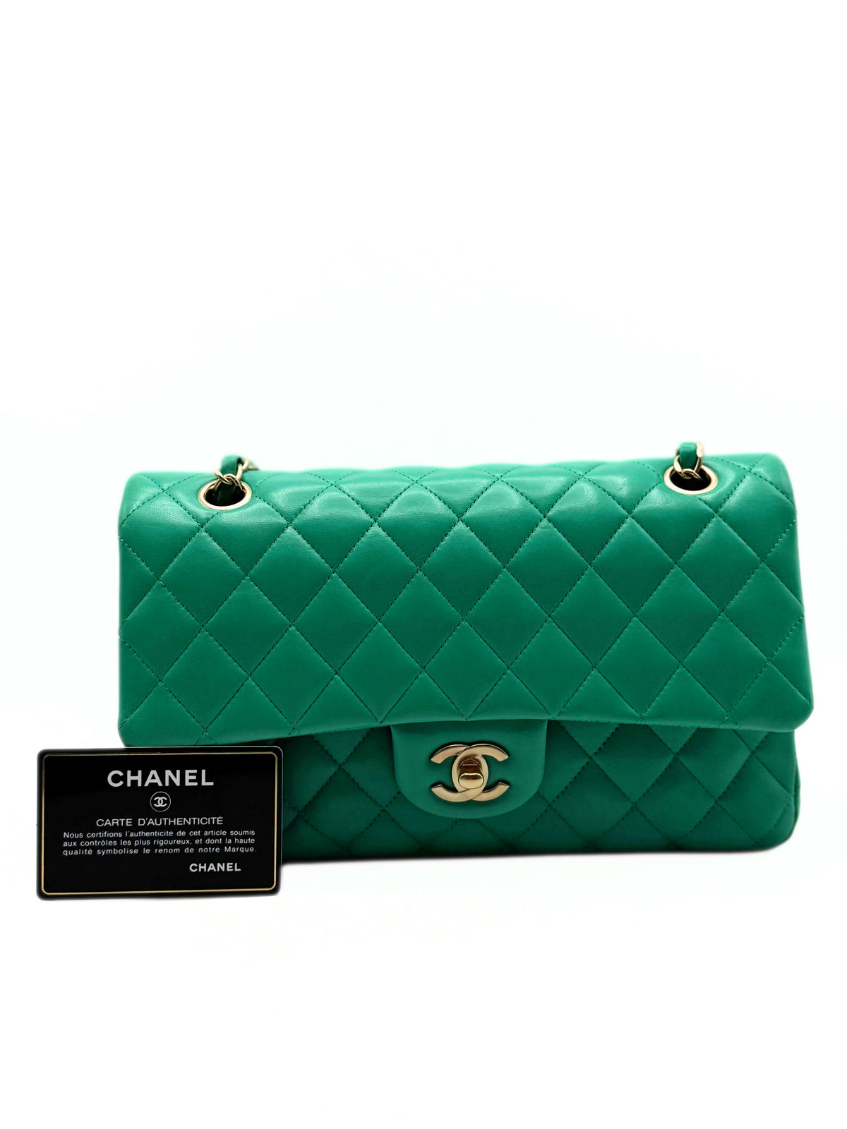 CHANEL | Timeless Double Flap Vivid Green