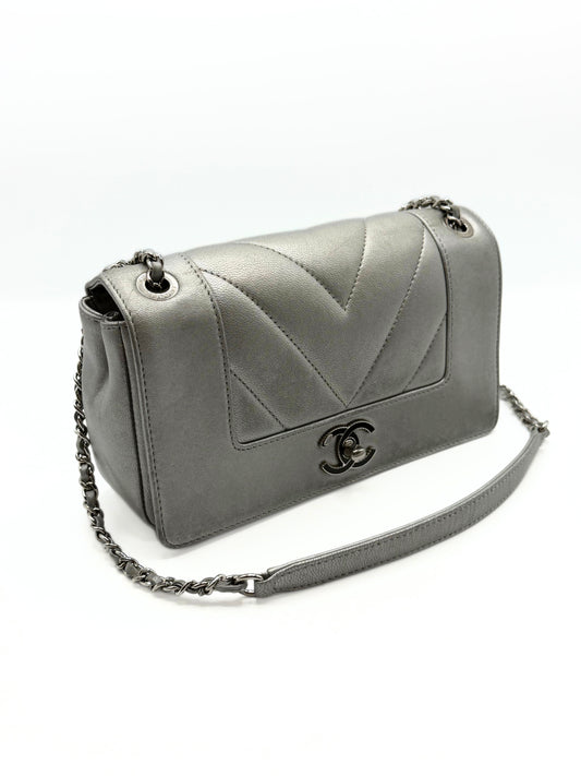 CHANEL | Mademoiselle Chevron Flap Bag