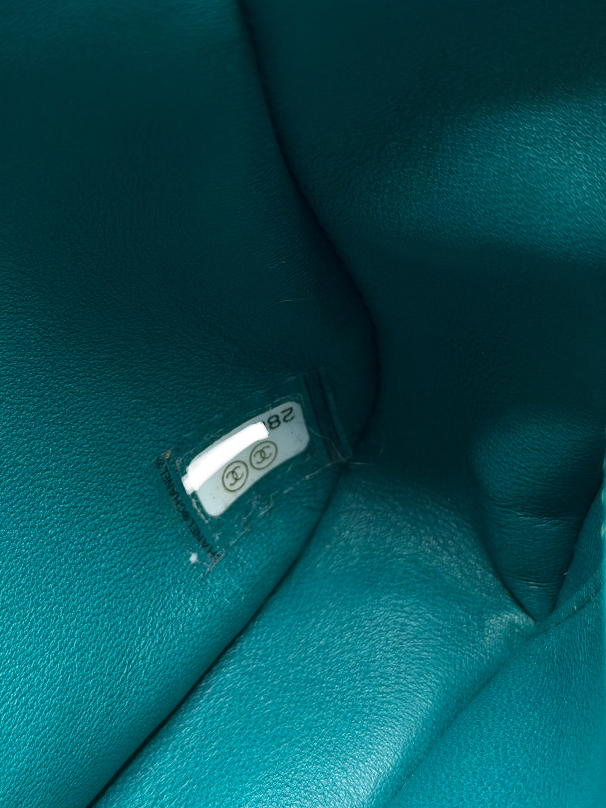 CHANEL | CHANEL SINGLE FLAP GREEN SHEARLING