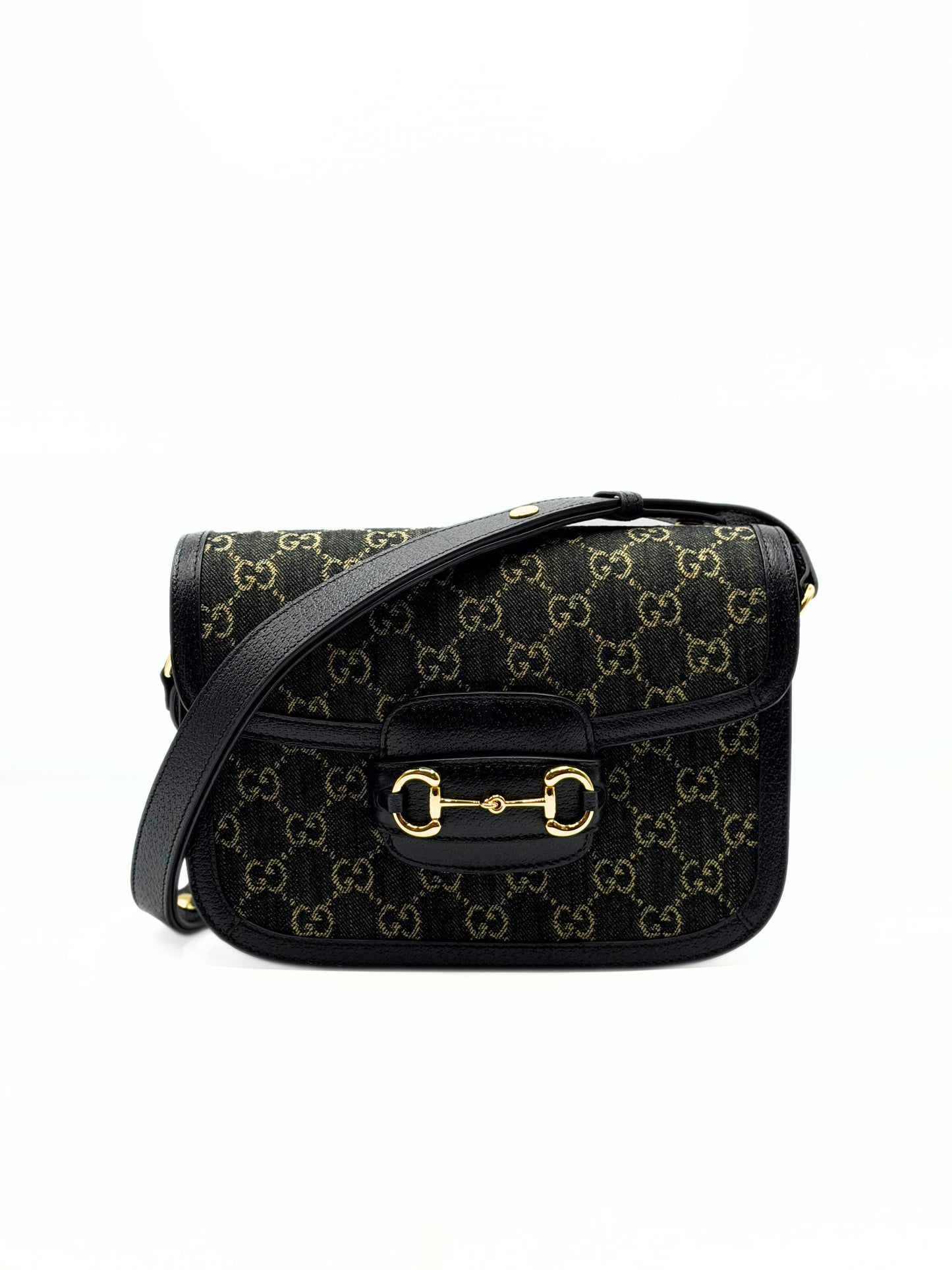 GUCCI | Horsebit 1955 Denim Jacquard