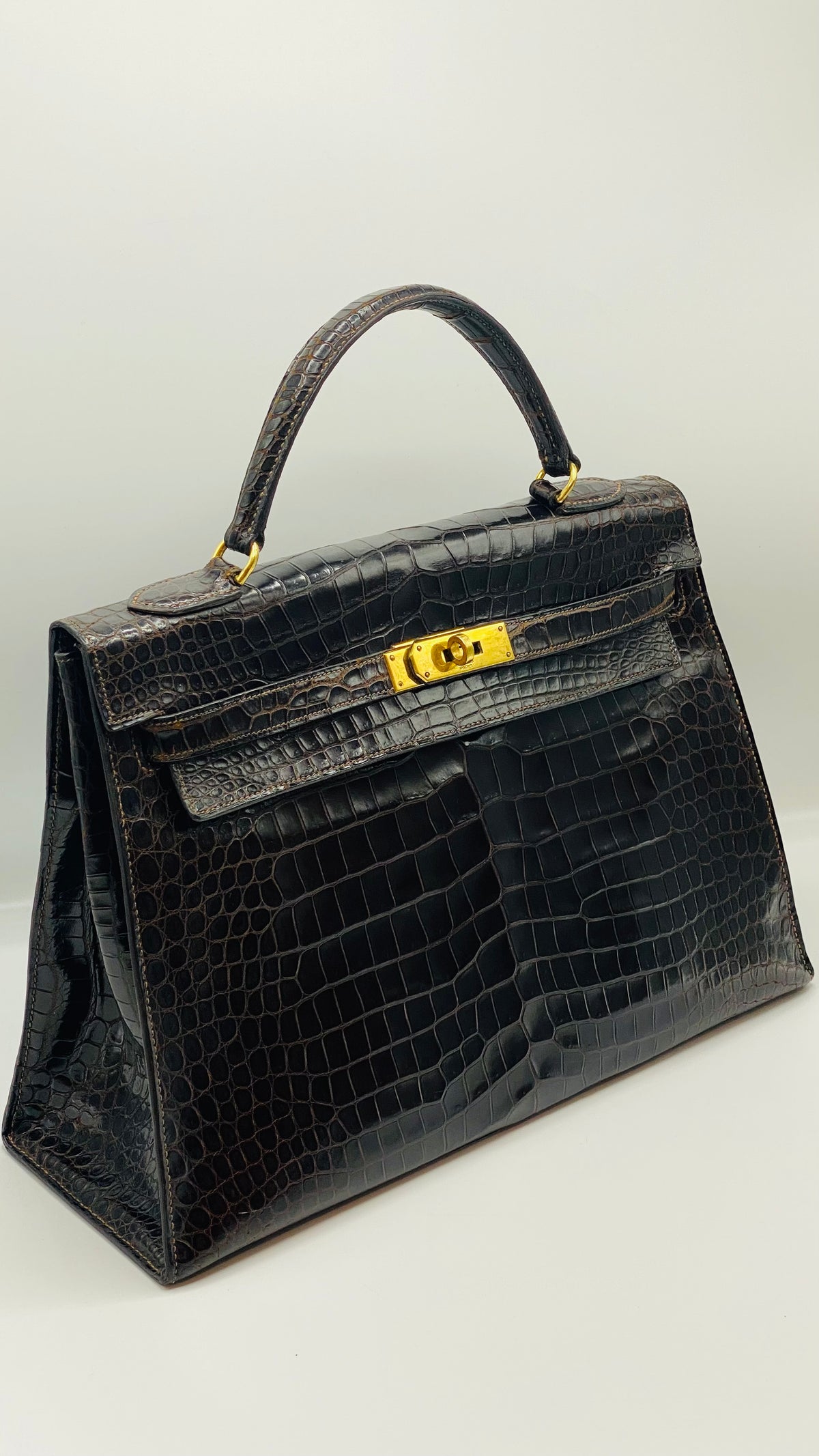 HERMES | Kelly 28 Crocodile Leather