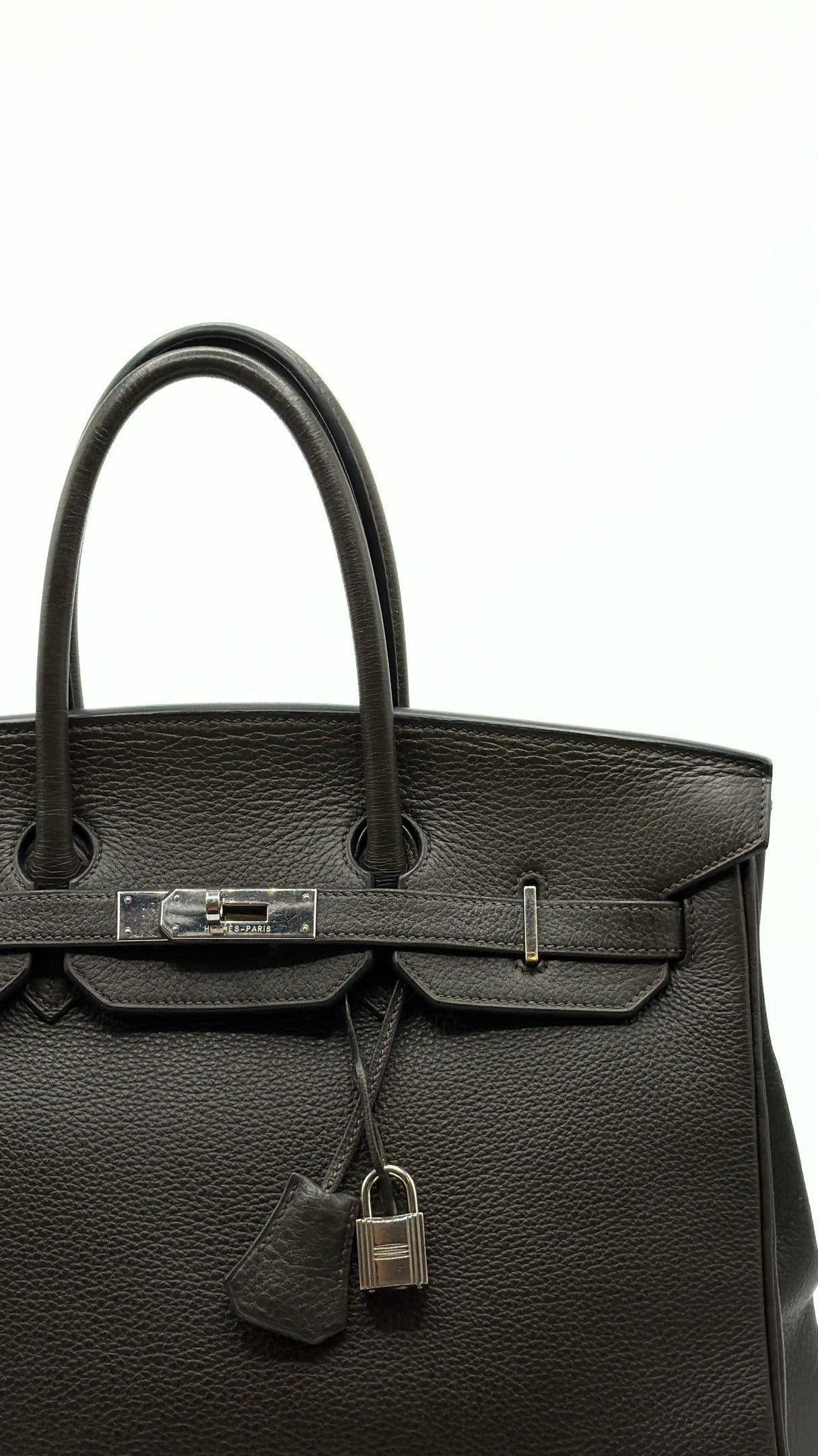 Hermès| Birkin 35 Graphite Clémence Palladium Hardware