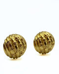 CHANEL | CC Dome Earrings Vintage