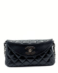 CHANEL | Black Crescent Shoulder Chain Bag
