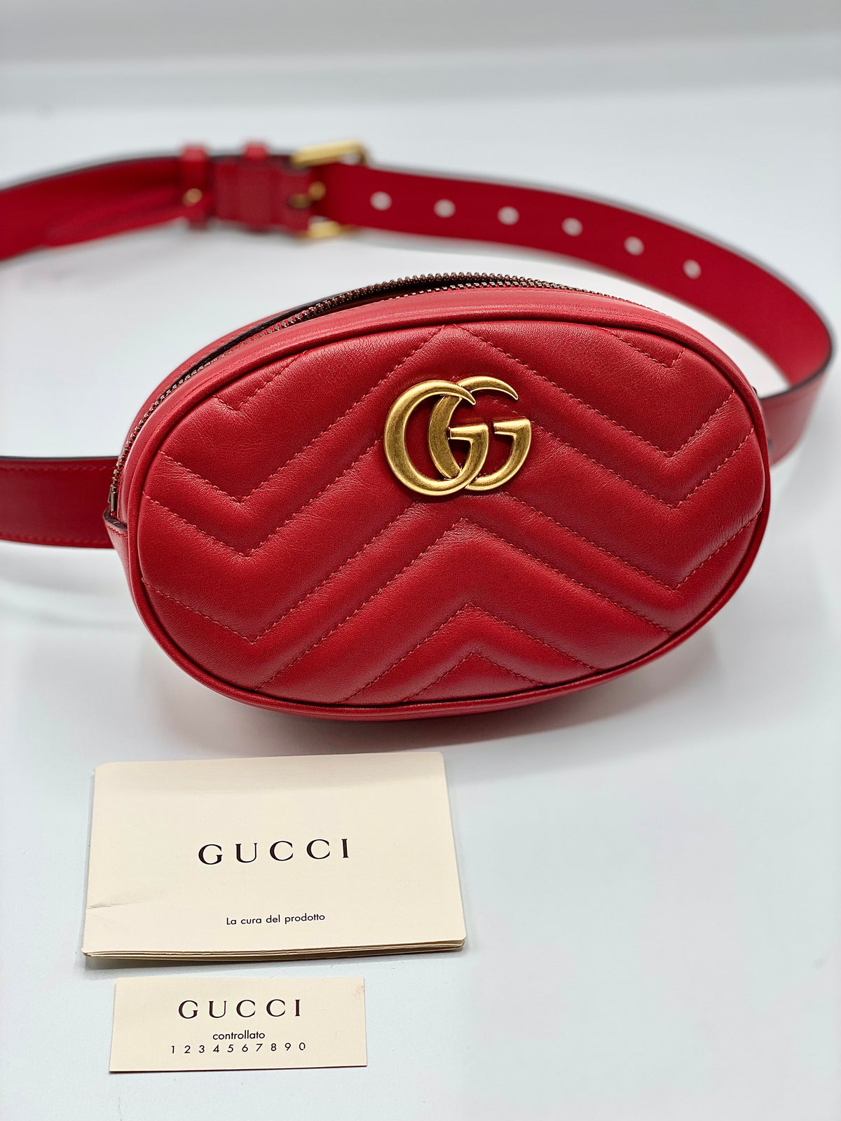 GUCCI | Marmont Red Belt Bag