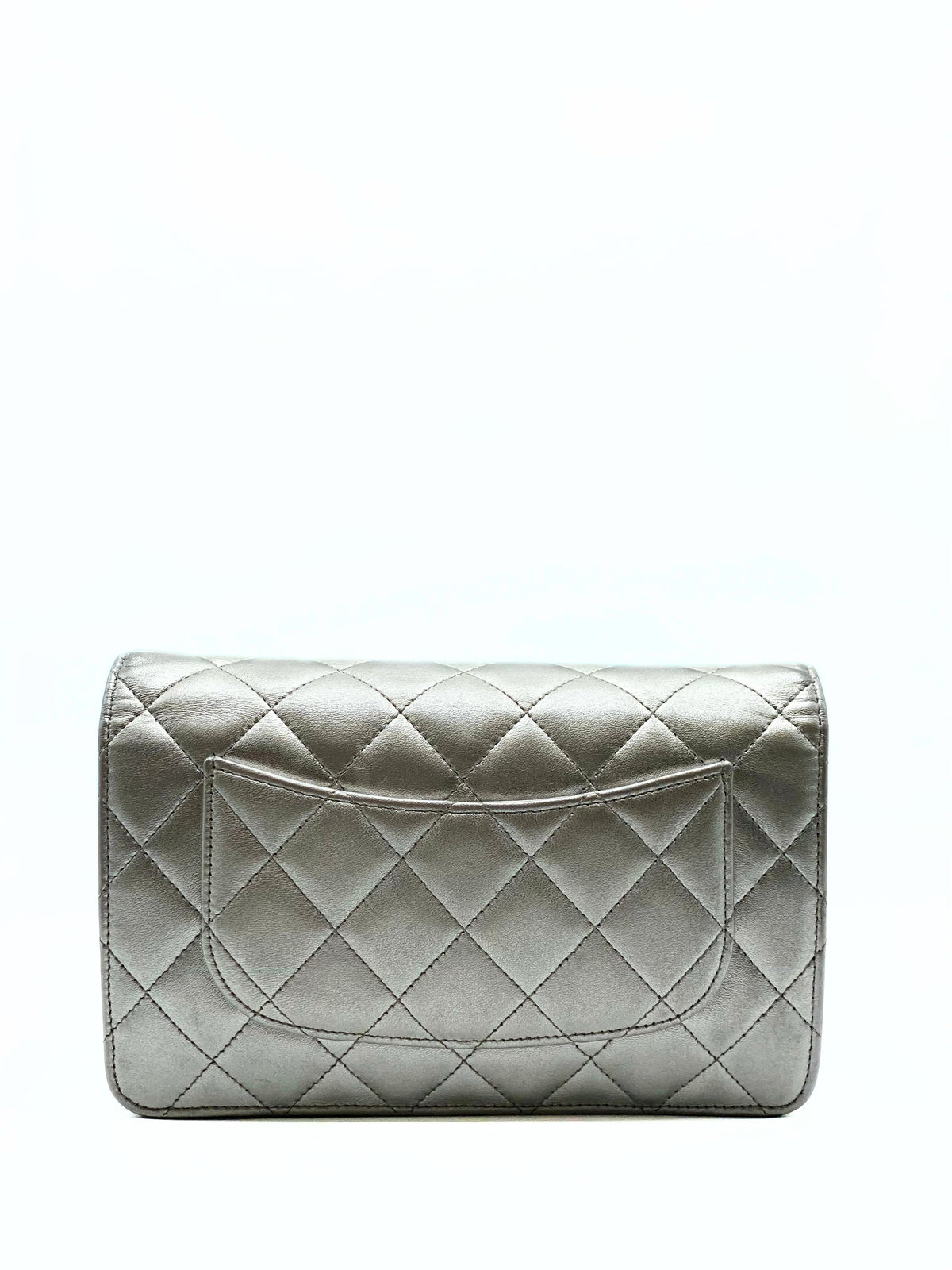 CHANEL | Wallet on Chain Metallic Silver