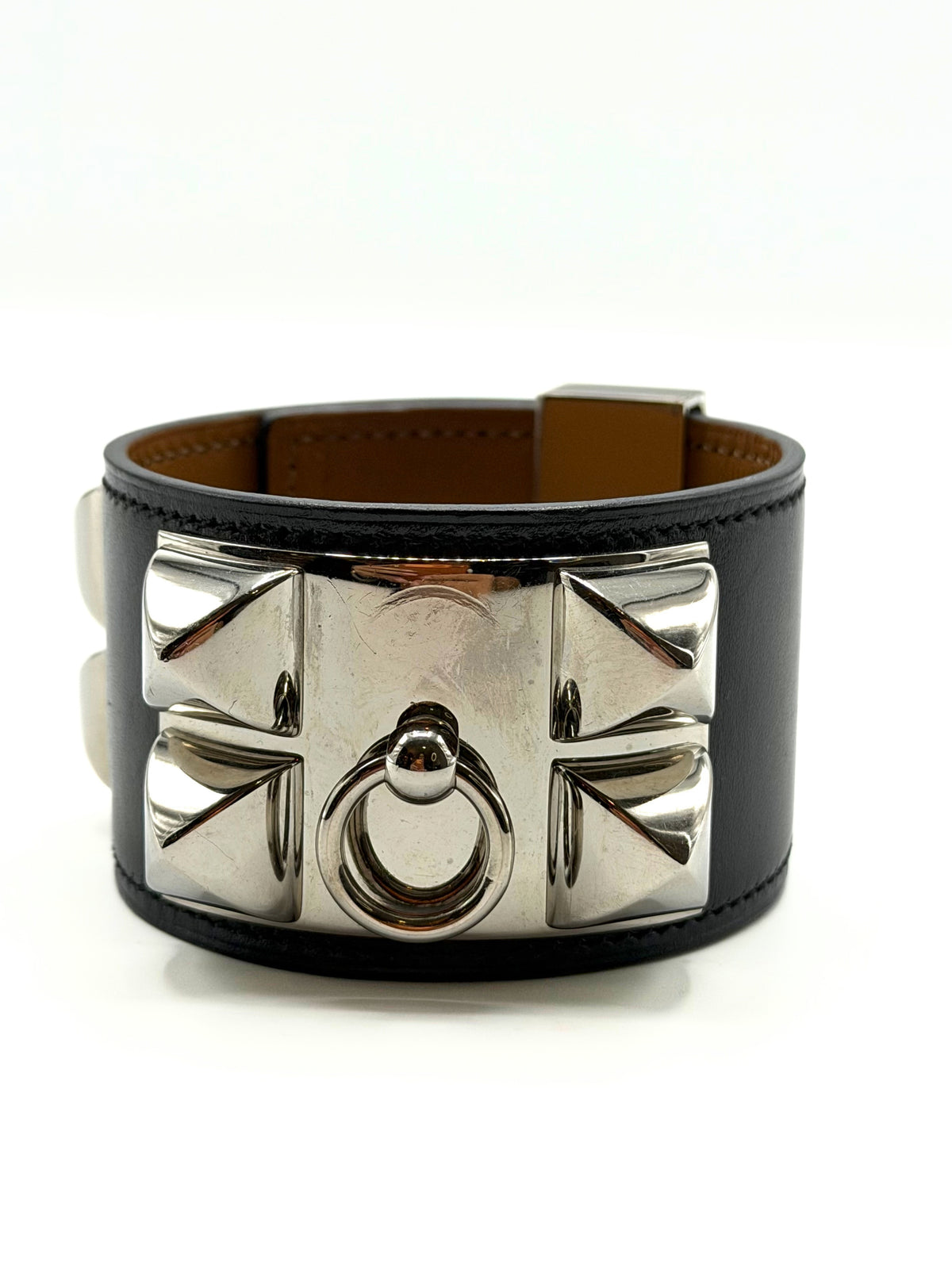 HERMES | Collier De Chien Black Bracelet