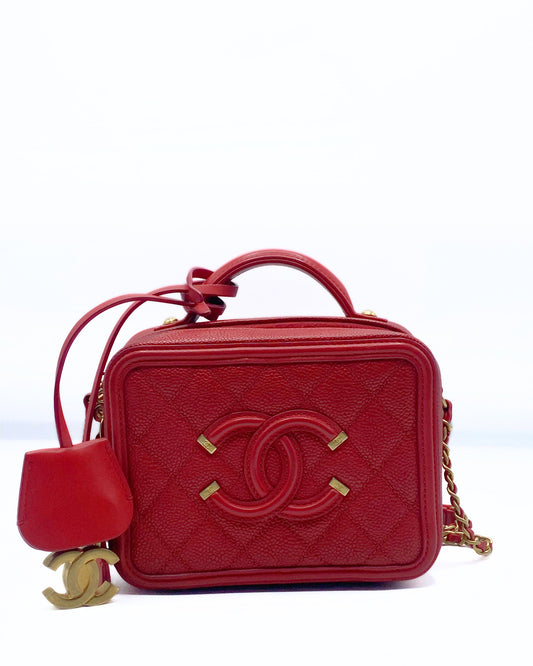 CHANEL | Vanity Small Red Caviar