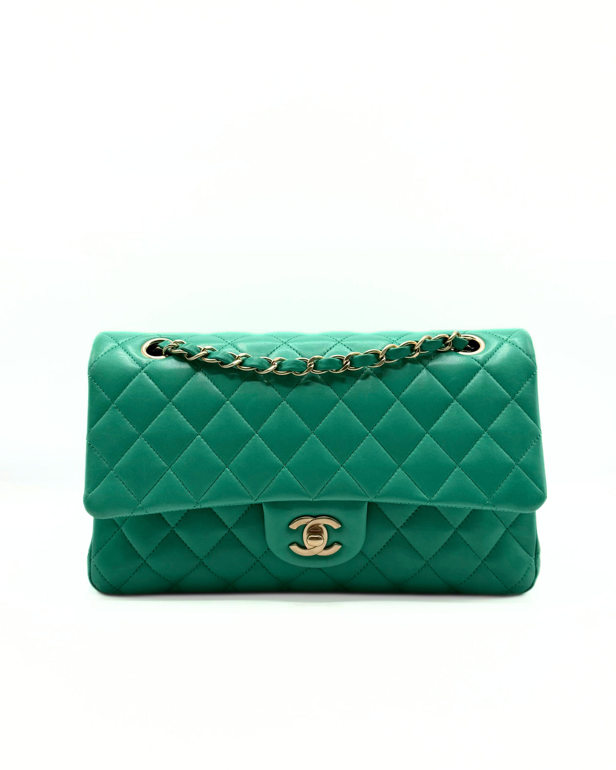 CHANEL | Timeless Double Flap Vivid Green