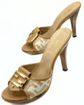 FENDI | Zucca Heels in Rafia