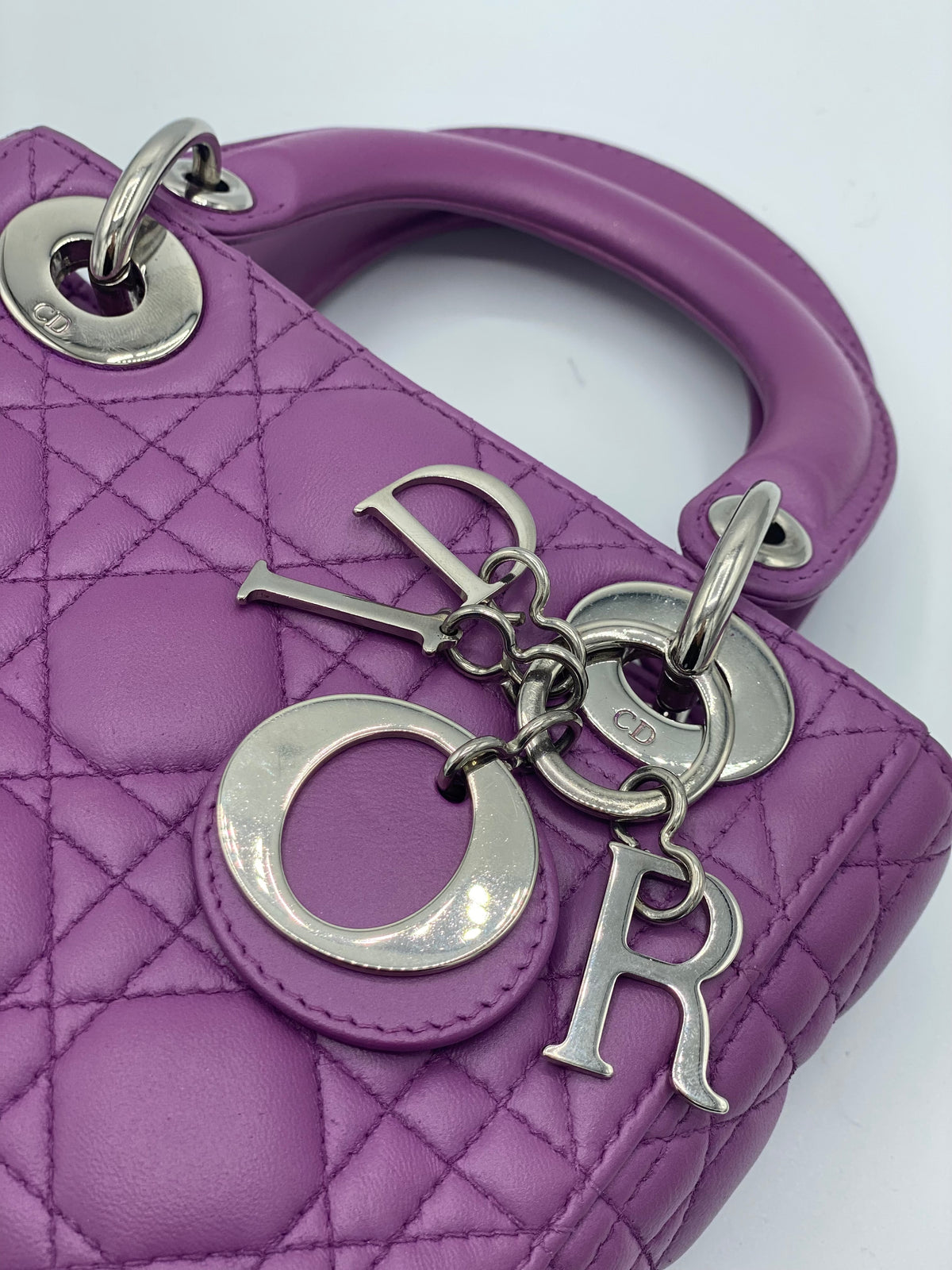 DIOR | Lady Dior Mini Bag Lilac Cannage Lambskin