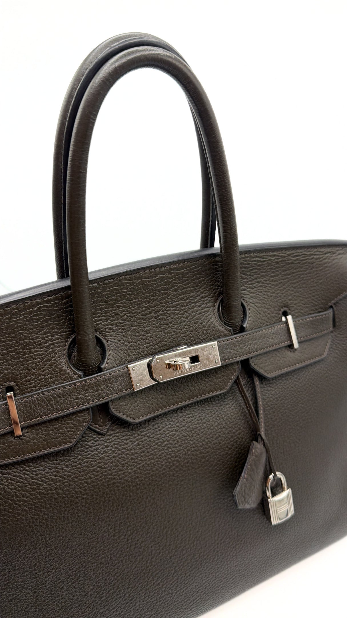 Hermès| Birkin 35 Graphite Clémence Palladium Hardware
