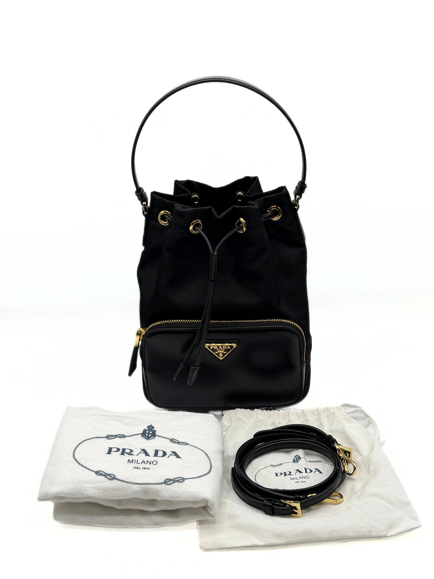 PRADA | Duet Re-Nylon Bucket Bag