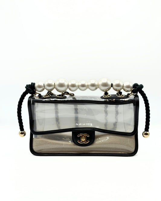 CHANEL | Sand by the Sea Pearl Flap Bag