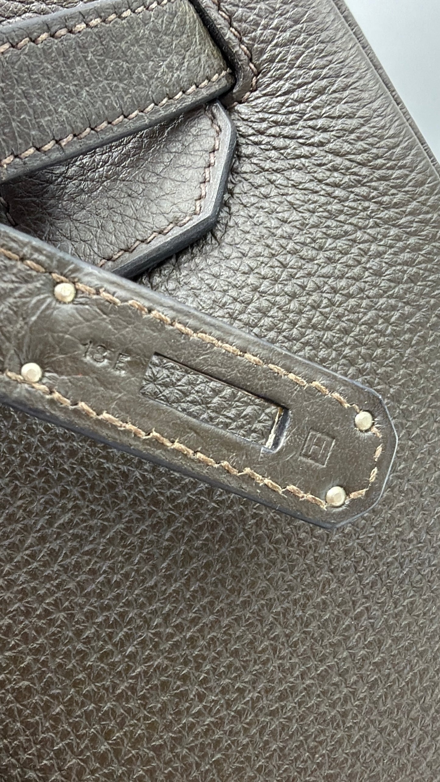Hermès| Birkin 35 Graphite Clémence Palladium Hardware
