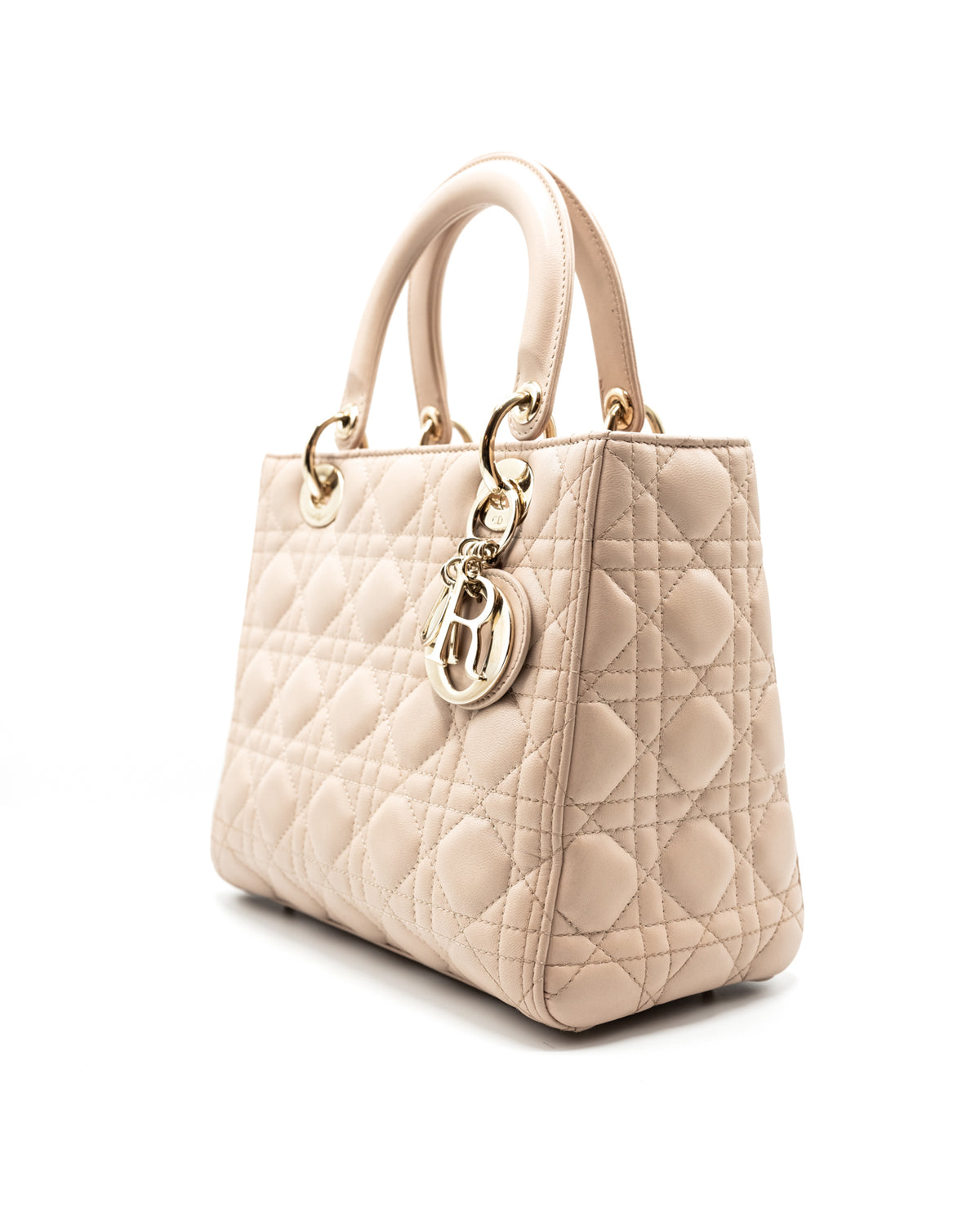 DIOR | Medium Lady In Pink Nude Cannage