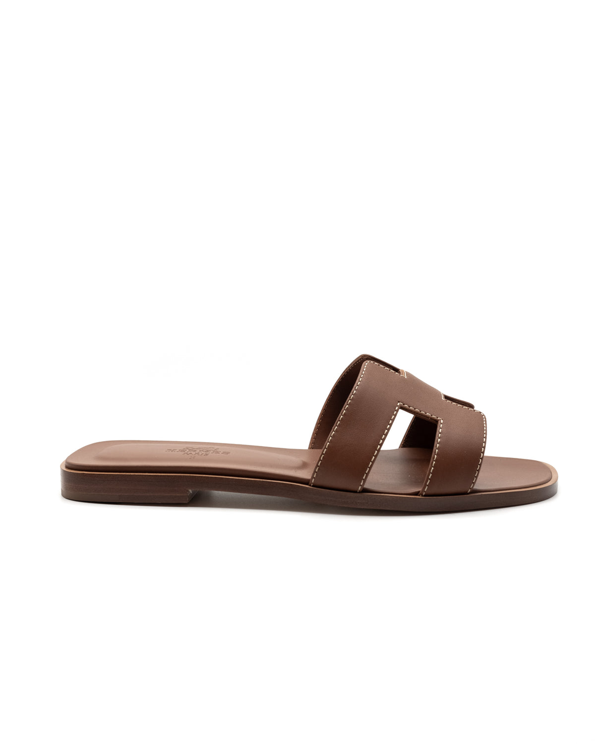 HERMES | Oran Gold Sandals